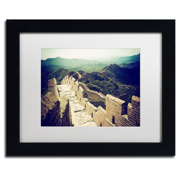Philippe Hugonnard 'Great Wall XVII' Art, Black Frame, White Matte, 14"x11"