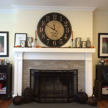 Family room fireplace