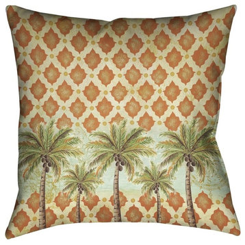 Laural Home Spice Palm Outdoor Decorative Pillow, 20"x20"