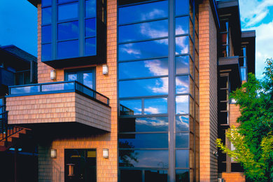 Inspiration for a modern exterior home remodel in Seattle
