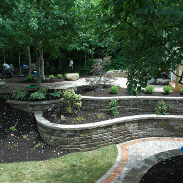 Ascend to Tranquility: Multi-Tiered Retaining Walls