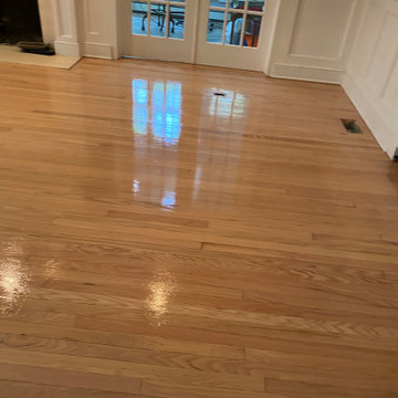 Floors refinished, all trim painted white , stairs & Flush Vents
