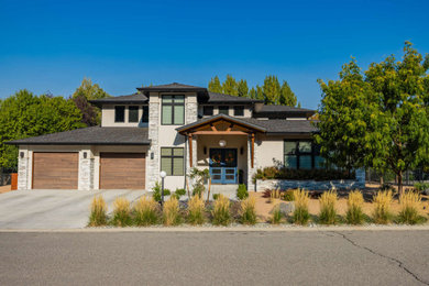 Contemporary exterior home idea in Denver
