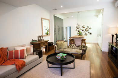 Bohemian living room in Melbourne.