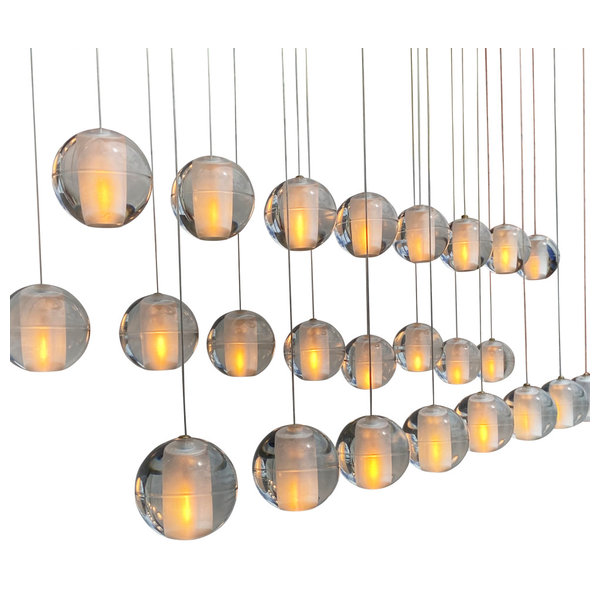 Bistro Globe Clear Glass 16 Light Chandelier | Chandelier Bistro Globe Clear Glass 16 Light Chandelier | Chandelier