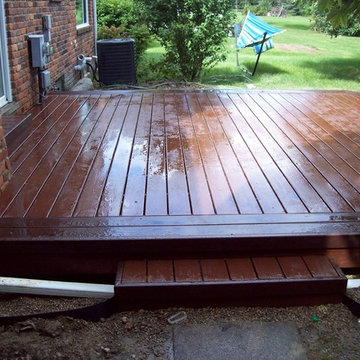 TREX TRANSCENDS FIRE PIT COLOR DECK WITH VL BORDER
