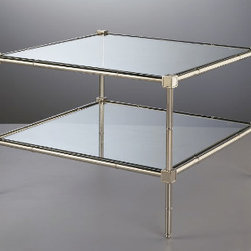 Jonathan Adler Meurice Two Tier Table Nickel - Dining Tables
