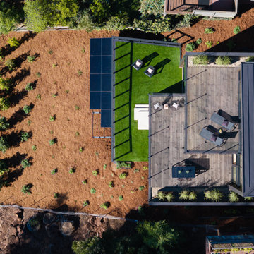 Areal - Drone View - Site - Fold House Berkeley Hills new construction