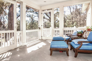 This is an example of a transitional verandah in Charleston.