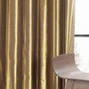 Golden Spice Blackout Faux Silk Taffeta Curtain Single Panel, 50W x 84L
