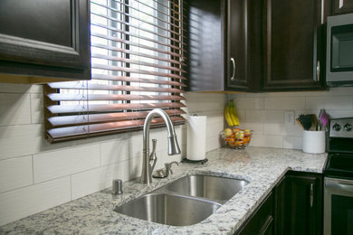 Kitchen remodel with living area floor replacement, Eden Prairie MN