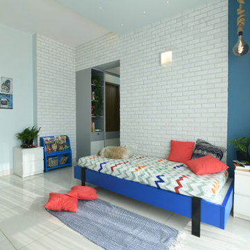 Industrial theme luxury 4 BHK apartment, Bangalore