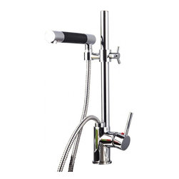 Free Move Adjustable Height Kitchen Faucet Chrome Finish Deck Mount - Kitchen Faucets
