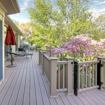 Composite Deck with Patio Below