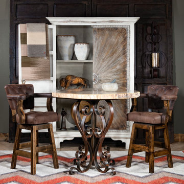 Chisum Mustang Tufted Barstool