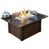 Outdoor Great Room Grandstone Fire Pit Table With British Copper Granite Top