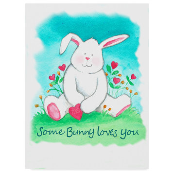 Melinda Hipsher 'Some Bunny Loves You' Canvas Art, 47"x35"