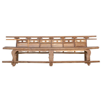 Masterful Very Long 18th Century Theater Bench