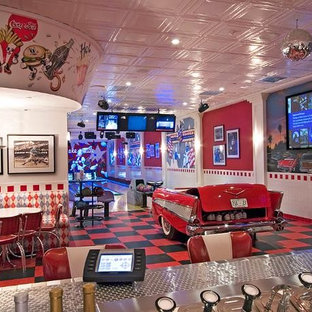 Photo of a modern home cinema in Other.