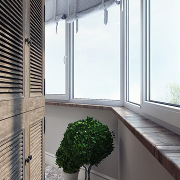 Interior design in residential complex "Chocolate"