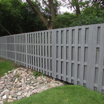Endwood Shadowbox Fence with PostMaster® Steel Fence Post System