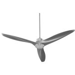 Quorum International - Kress 60" 3-Blade Ceiling Fan, Satin Nickel - Kress 60" 3-Blade Ceiling Fan, Satin Nickel