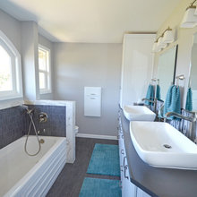 teal bathroom
