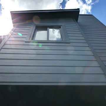 Morrison Transformation | Full Siding Replacement | Stone Accent