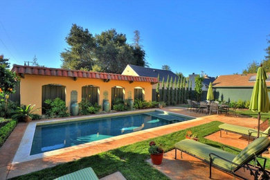 Inspiration for a mediterranean pool remodel in San Francisco