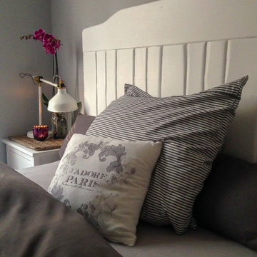 Schlafzimmer eines feinen Berliner-Apartment im grünen Zehlendorf