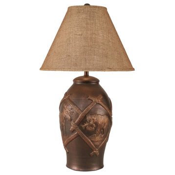 Bronze Wildlife Table Lamp