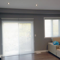 Sliding Glass Door Window Covering Solutions - Roller Shades