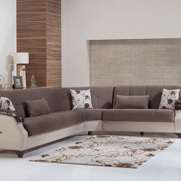Trento Selen Brown Sectional Sofa - $1782.90