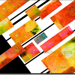 Homage To Mondrian Square copyright Ann Powell - Artwork
