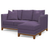 Apt2B La Brea Reversible Chaise Sofa, Lavender Velvet