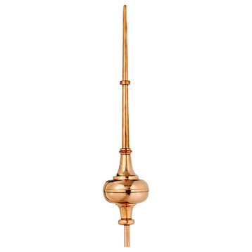 Morgana Polished Copper Rooftop Finial, 40"