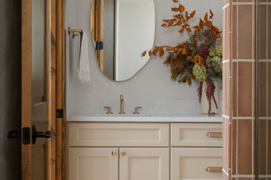 Inspiration for a contemporary bathroom remodel in Denver
