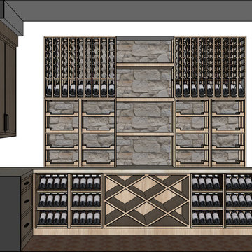 Contemporary Casa Vida Wine Vault