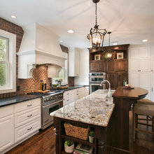 Brick backsplash