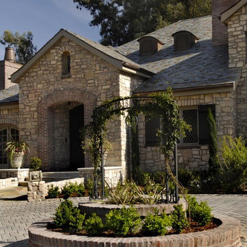 Stone Exterior with Brick Accents