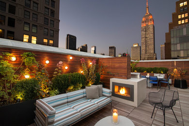 Trendy patio photo in New York