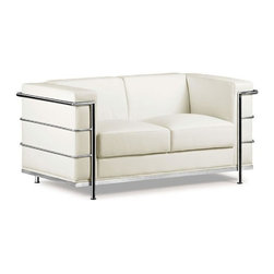 Zuo Modern White Two Seater Sofa - Sofas