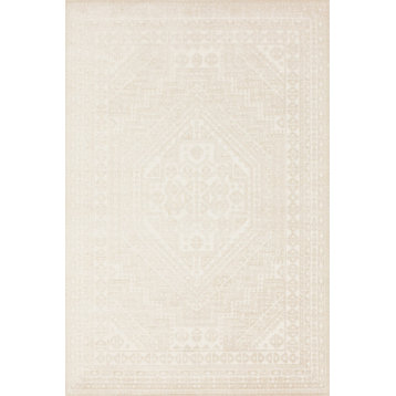 ED Ellen DeGeneres Crafted by Loloi Sonoma Indoor/Outdoor Rug, Ivory, 3'11"x5'11