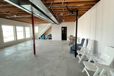 Basement - modern basement idea in Other