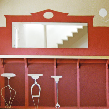 Living Room Space - Hand Painted Wall Mural Decoration (2)