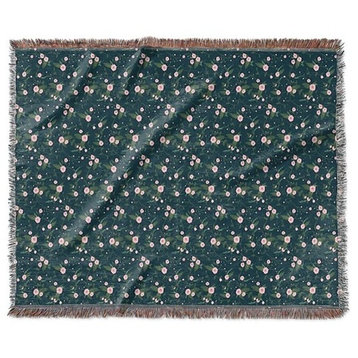 "Floral Arrangement" Woven Blanket 80"x60"