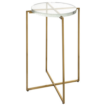 Uttermost 25226 Star-crossed Glass Accent Table