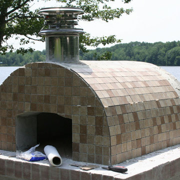 The Kenny Family Wood Fired Brick Pizza Oven in Maine