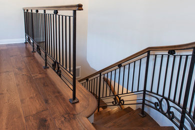 Example of a classic staircase design in Santa Barbara