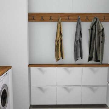 Bryggers renovering i 60'er villa